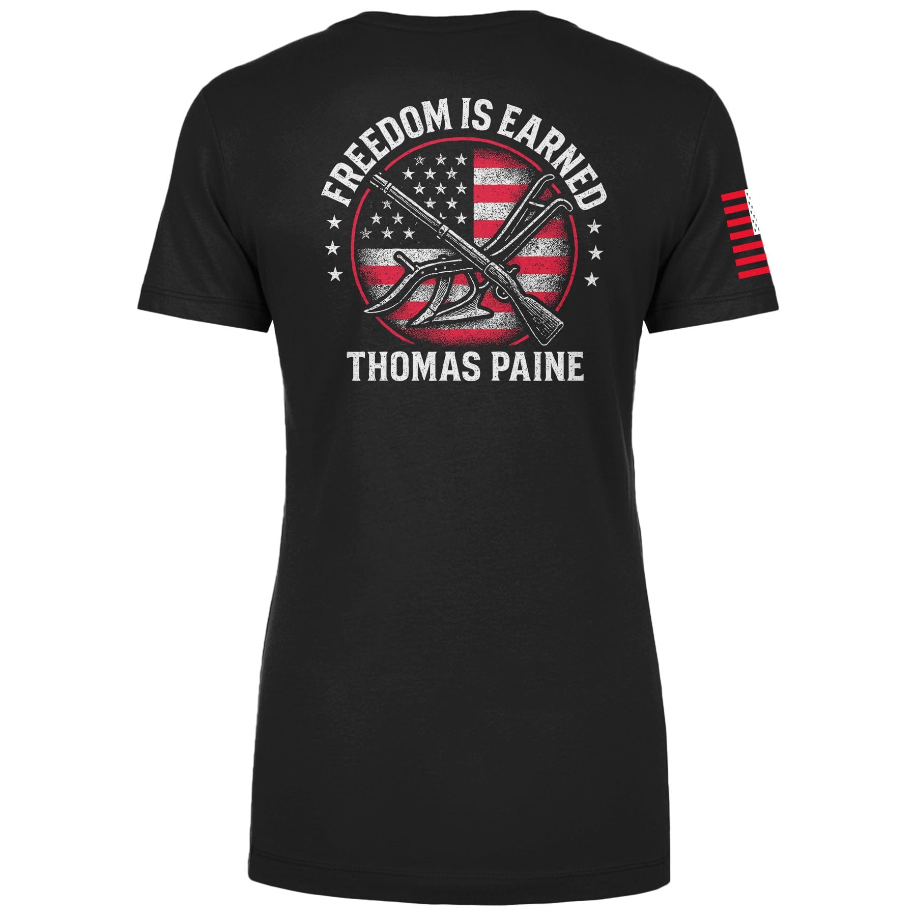 Freedom is Earned Ladies Tee maga trump