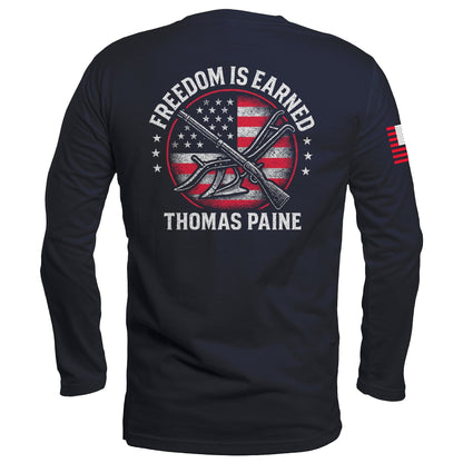 Freedom is Earned Long Sleeve maga trump