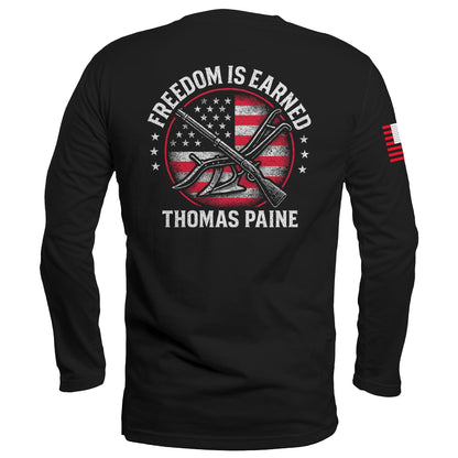 Freedom is Earned Long Sleeve maga trump