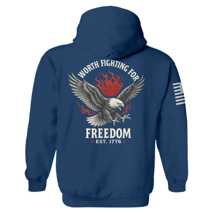 Freedom is Worth Fighting For Hoodie maga trump