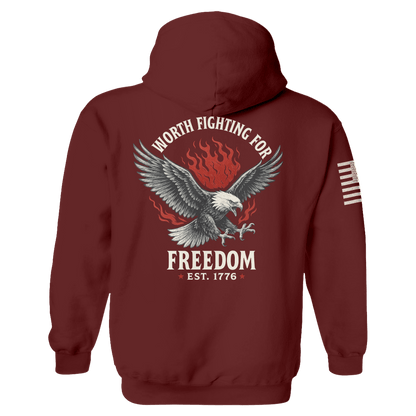 Freedom is Worth Fighting For Hoodie maga trump