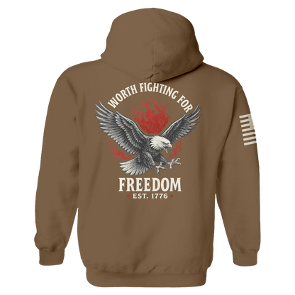 Freedom is Worth Fighting For Hoodie maga trump