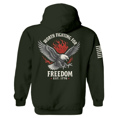 Freedom is Worth Fighting For Hoodie maga trump