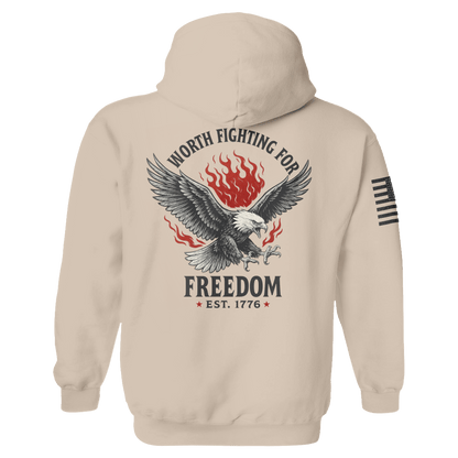 Freedom is Worth Fighting For Hoodie maga trump