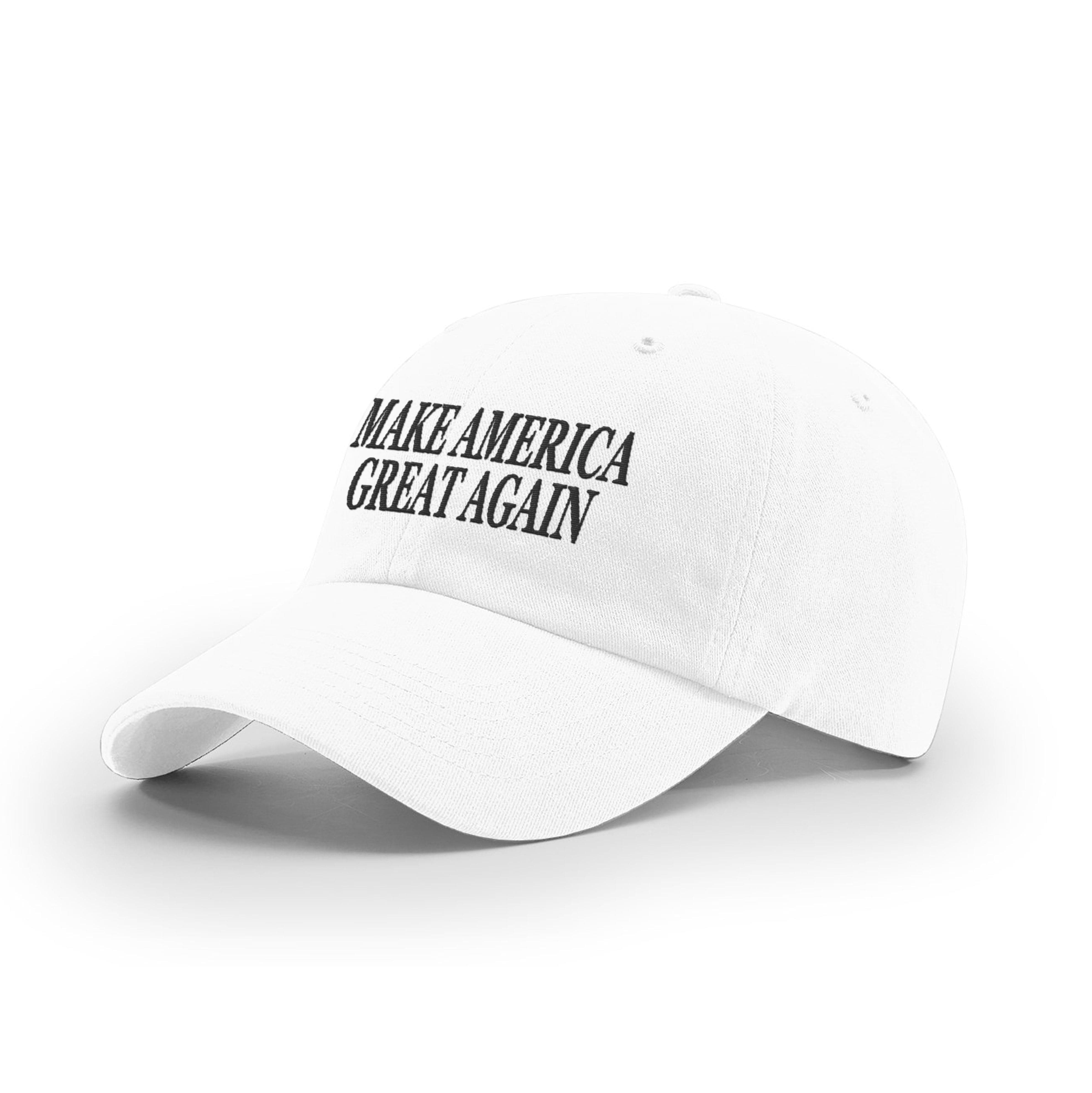 GARMENT WASHED TWILL / White/Black / OS MAKE AMERICA GREAT AGAIN V2 Mom Hat maga trump