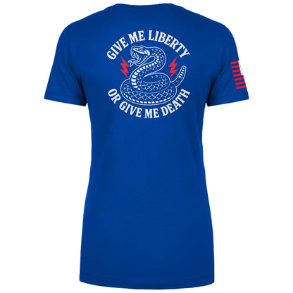 Give me Liberty or give me death Ladies Tee maga trump
