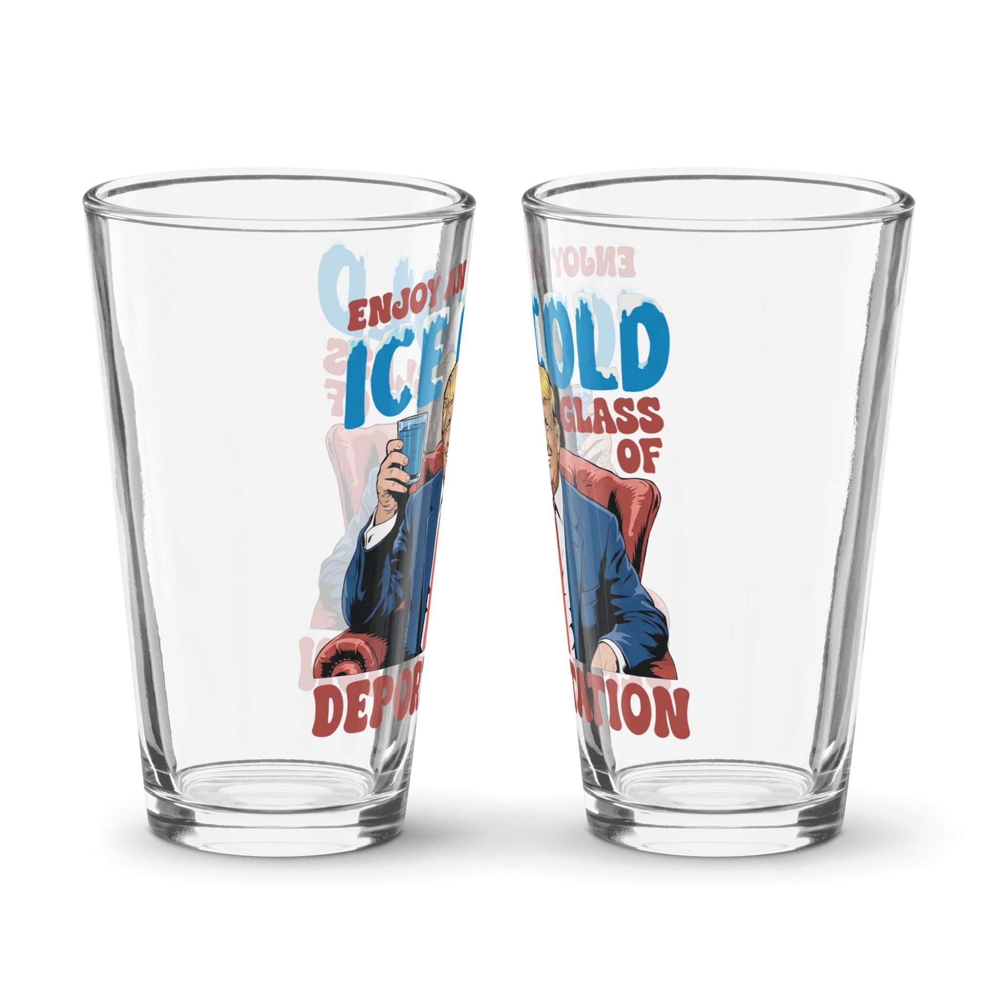 Glass Of Deportation Shaker Pint Glass maga trump