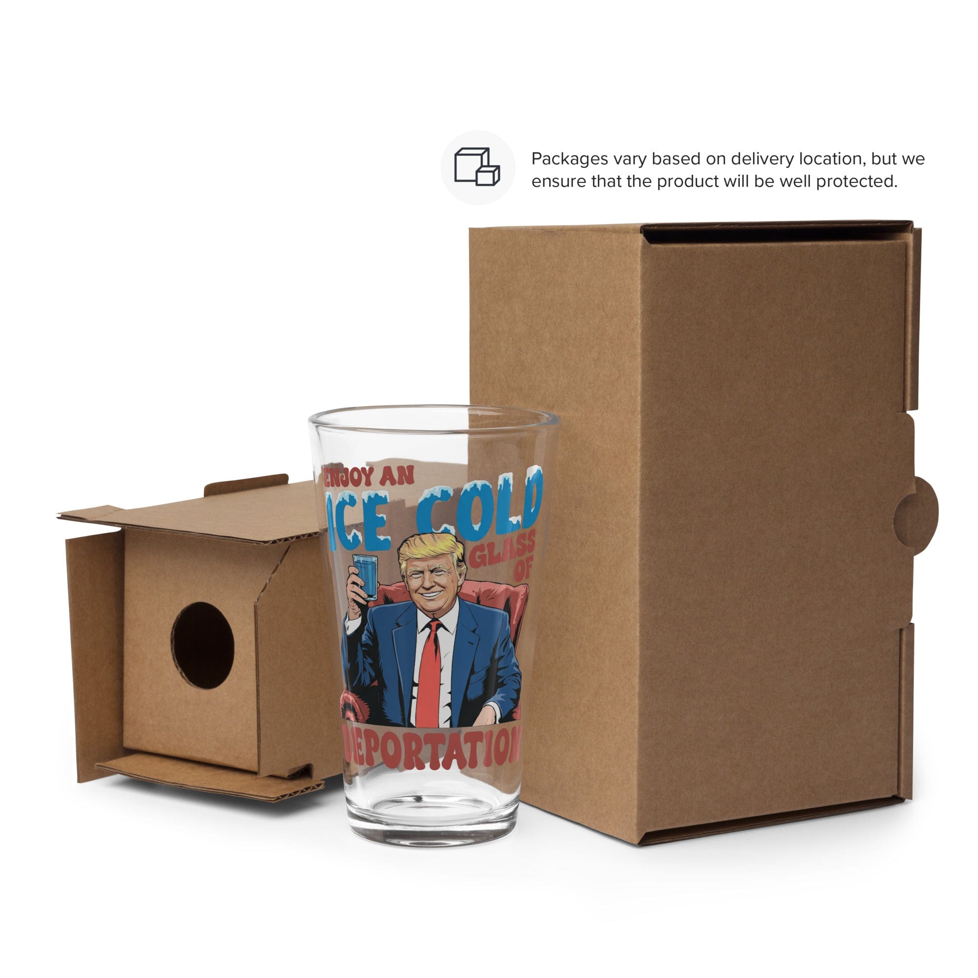 Glass Of Deportation Shaker Pint Glass maga trump