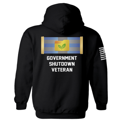 Government Shutdown Veteran Hoodie maga trump