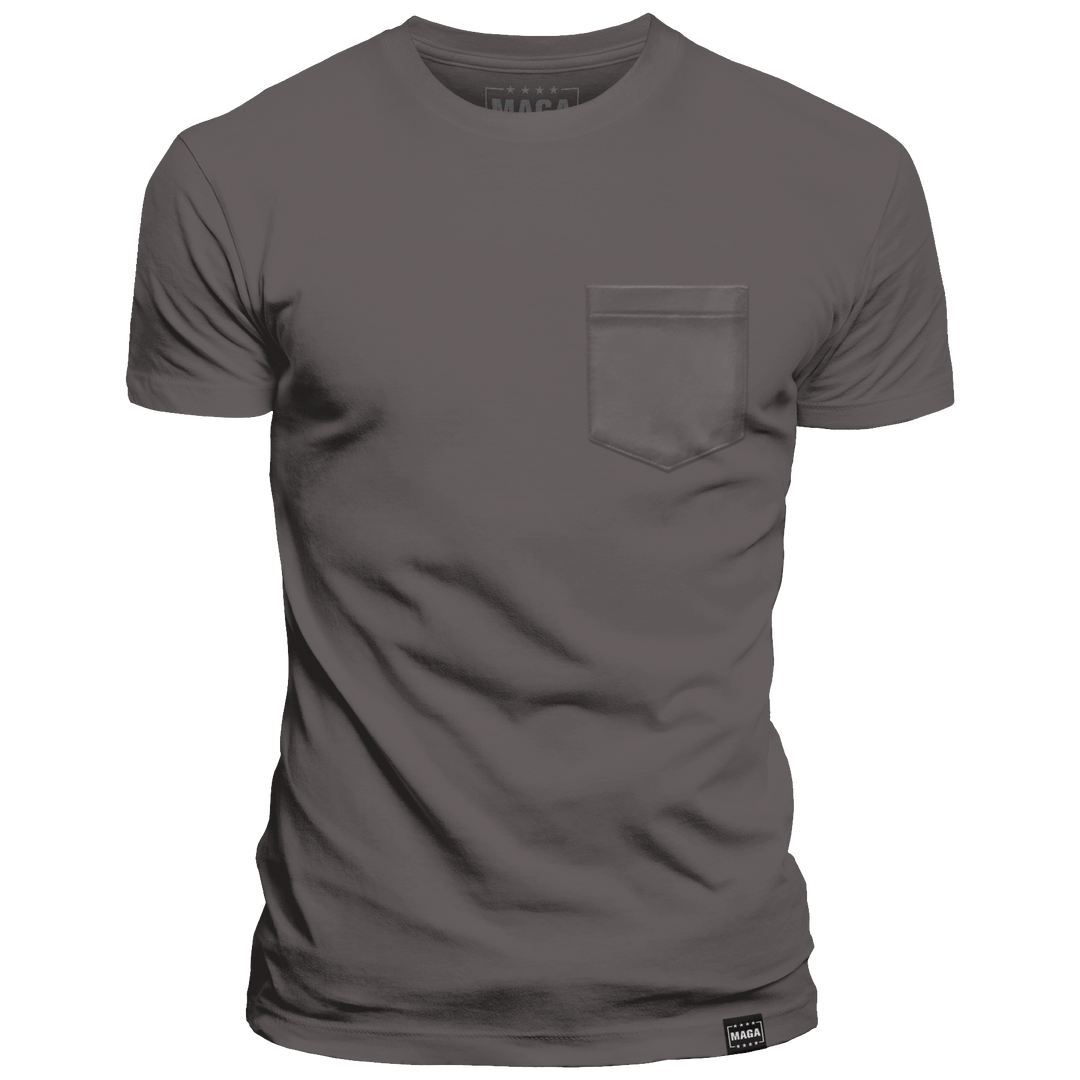 Graphite Heather / S Classic MAGA Pocket Tee maga trump