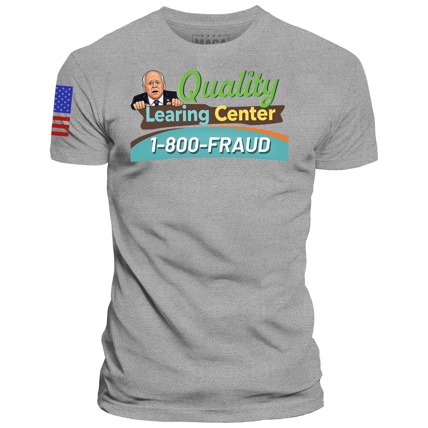 Gray / S Tim Walz's Learing Center maga trump