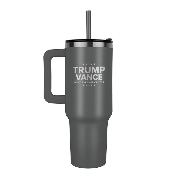 Gray Trump Vance Fight 40oz Tumbler maga trump