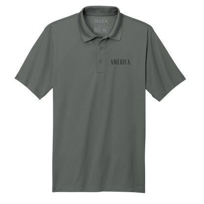 Grey / S America Polo Shirt maga trump