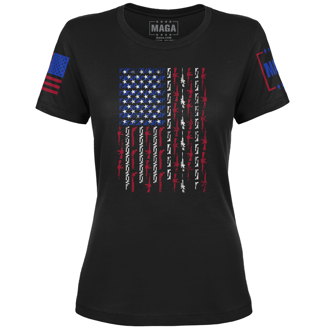 Gun Flag Ladies Tee