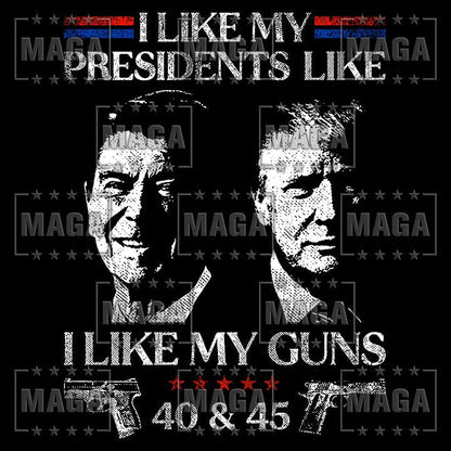 I Like My Presidents Hoodie maga trump