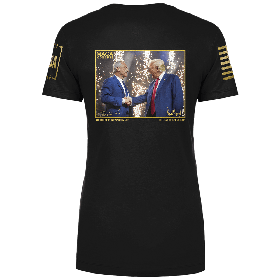 Icon Series - RFK Jr and Trump Ladies Tee maga trump