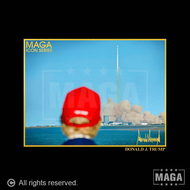 Icon Series - Trump SpaceX Rocket Launch maga trump