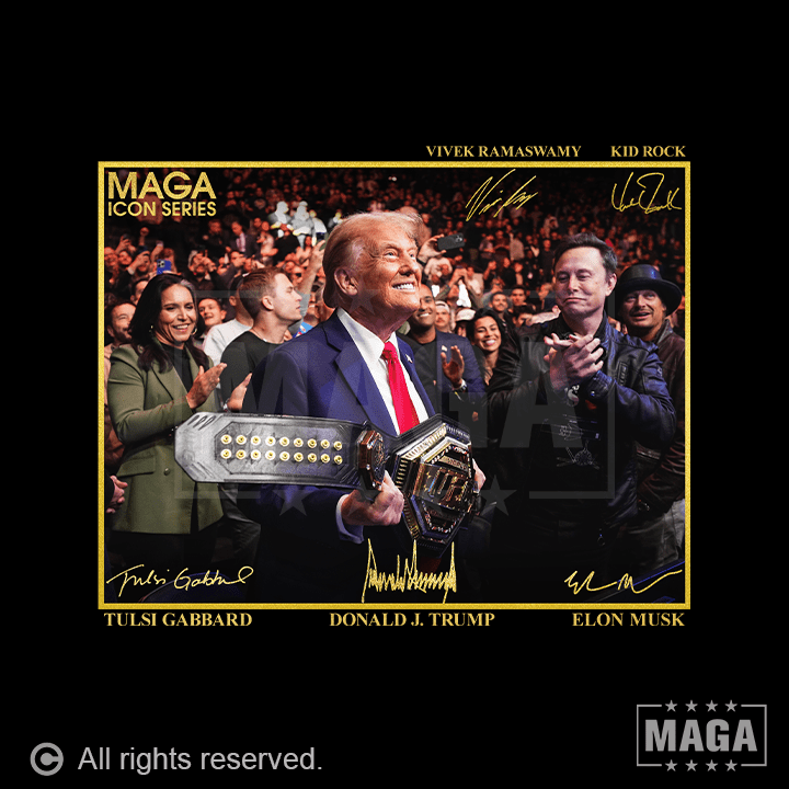 Icon Series - Trump with UFC Belt maga trump