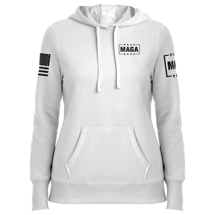 In God We Trust Ladies Hoodie maga trump