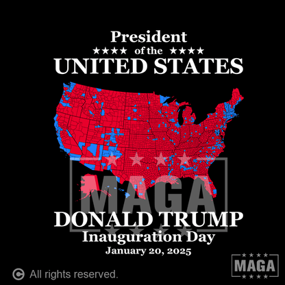 Inauguration Day Electoral Map maga trump