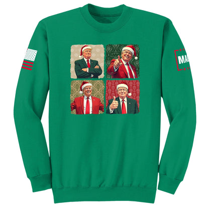 Kelly / S Santa Trump Sweatshirt maga trump