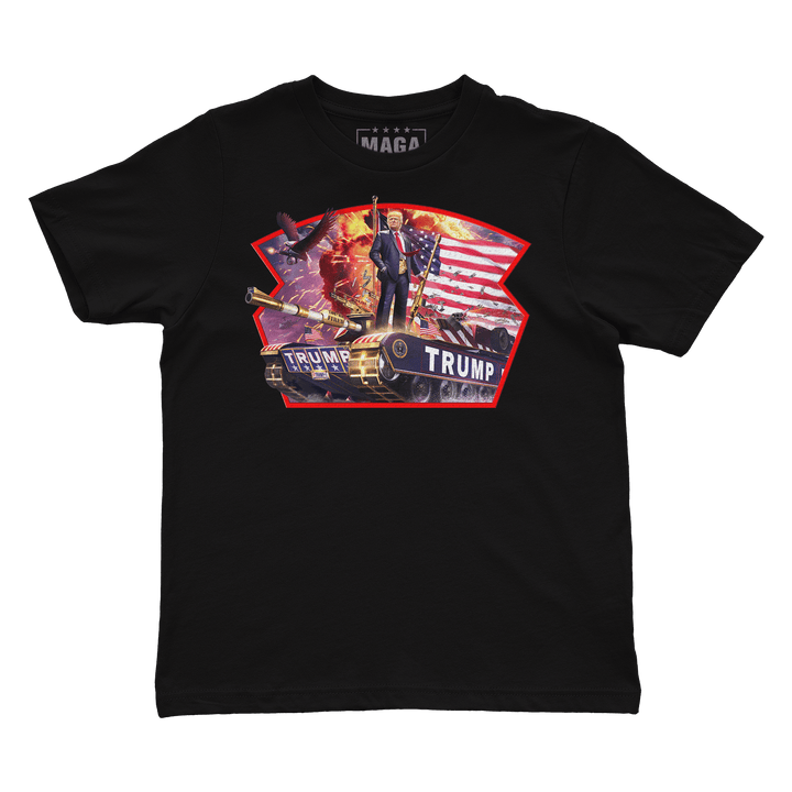 Kids Shirt / Black / Youth XS Trump Tank Re-mastered Kids Tee maga trump