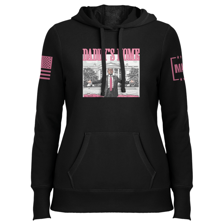 Ladies Hoodie / Black / XS Daddy's Home 2 maga trump