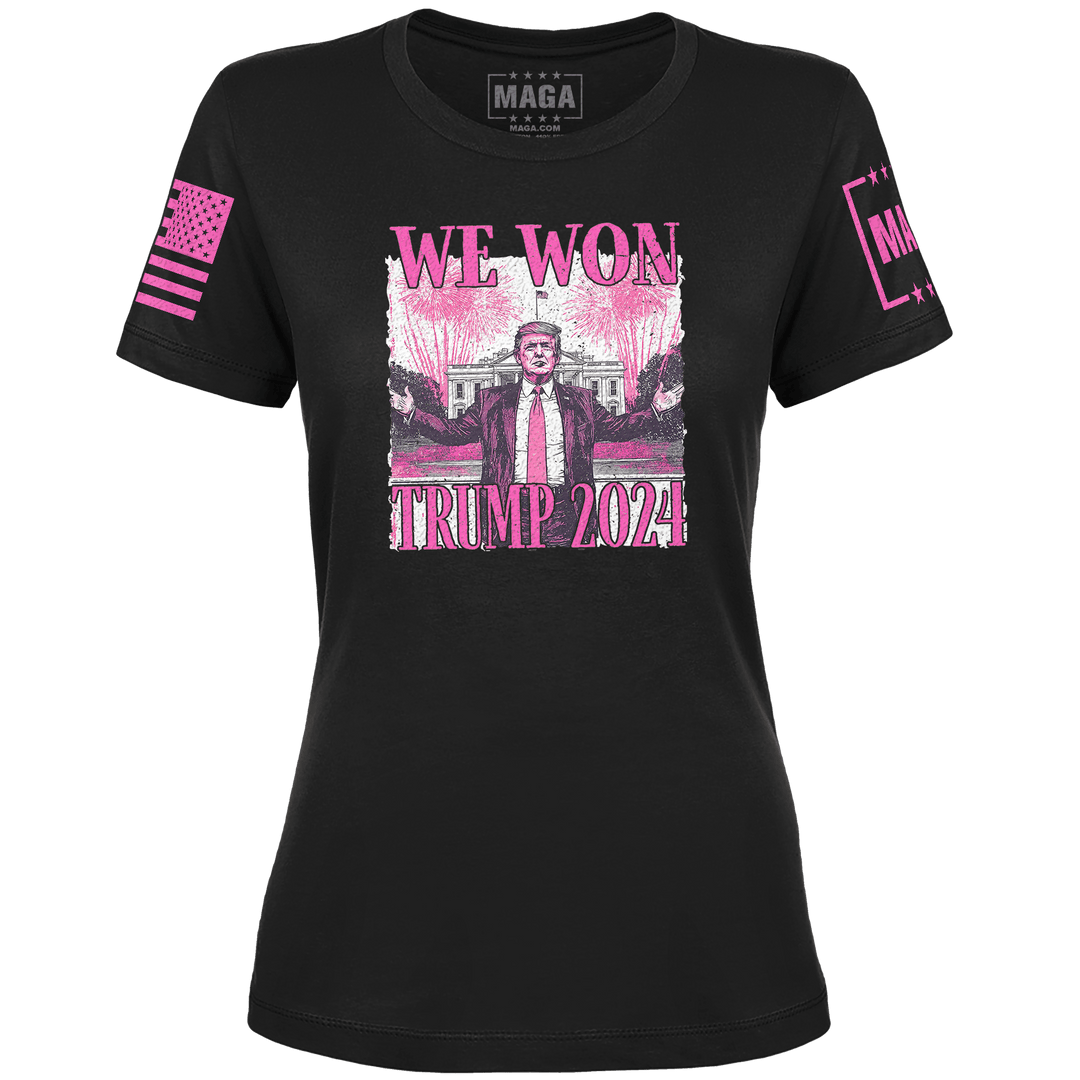 Ladies Tee / Black / XS WE WON TRUMP 2024 maga trump