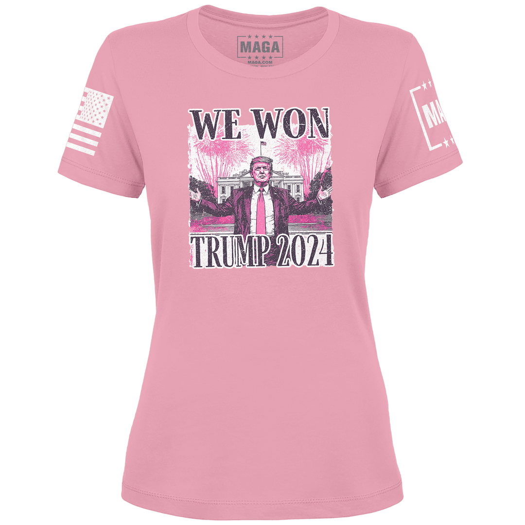 Ladies Tee / Light Pink / S WE WON TRUMP 2024 maga trump