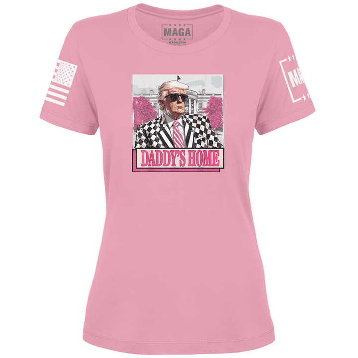 Ladies Tee / Light Pink / XS Daddy's Home 3 maga trump