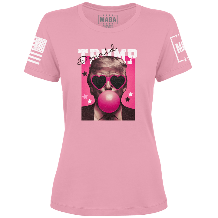 Ladies Tee / Light Pink / XS Donald Trump Bubblegum maga trump