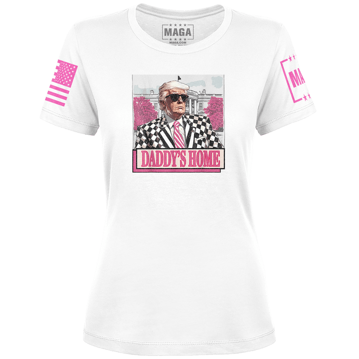 Ladies Tee / White / XS Daddy's Home 3 maga trump