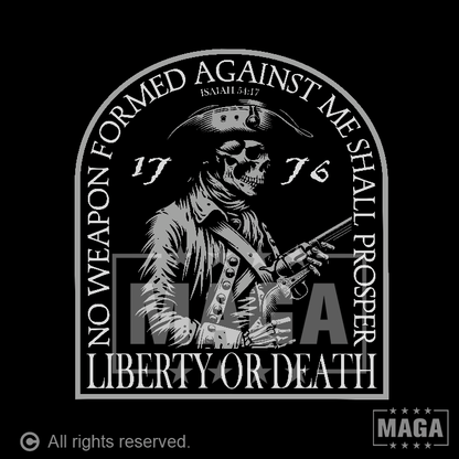 Liberty or Death Skull Patriot maga trump