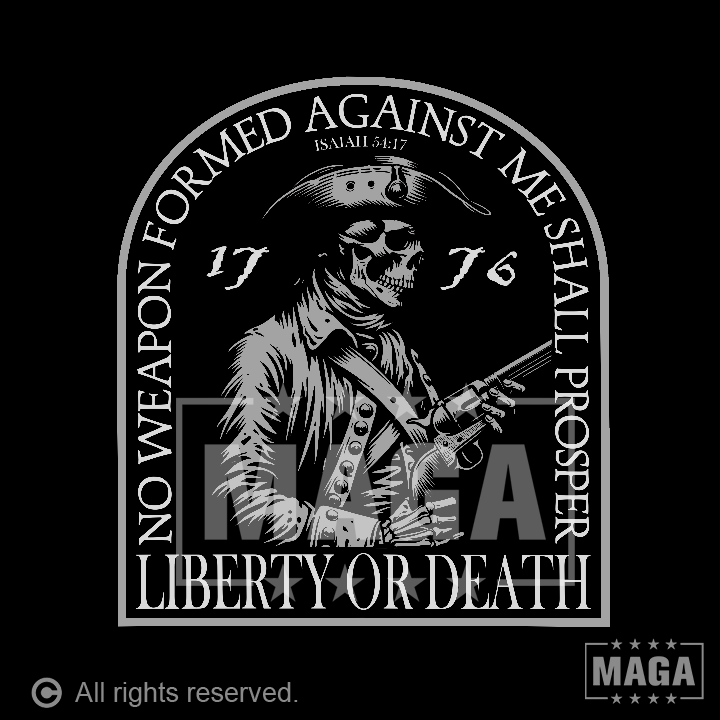 Liberty or Death Skull Patriot maga trump