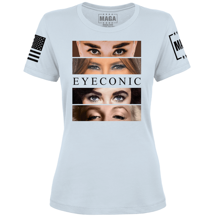 Light Blue / XS Eyecons Ladies Tee maga trump