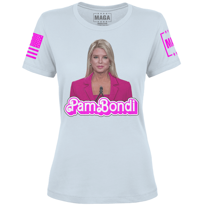 Light Blue / XS Pam Bondi V2 Ladies Tee maga trump