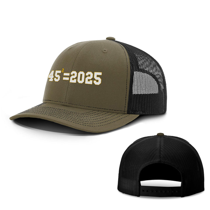 Loden/ Black / OS 45 Squared Trucker Hat maga trump