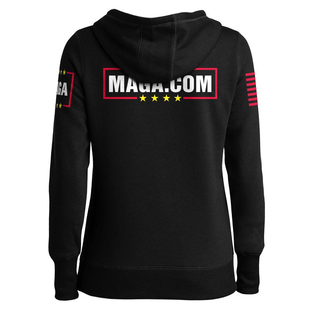 MAGA ENERGY SHIRT (TRI COLOR) Ladies Hoodie maga trump