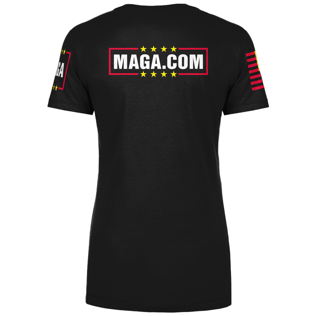 MAGA ENERGY SHIRT (TRI COLOR) Ladies Tee maga trump