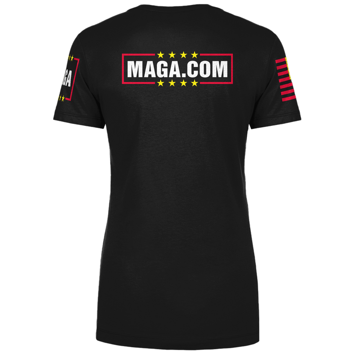 MAGA ENERGY SHIRT (TRI COLOR) Ladies Tee maga trump