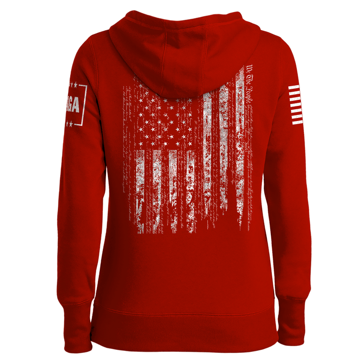 "MAGA Hat" Ladies Hoodie maga trump