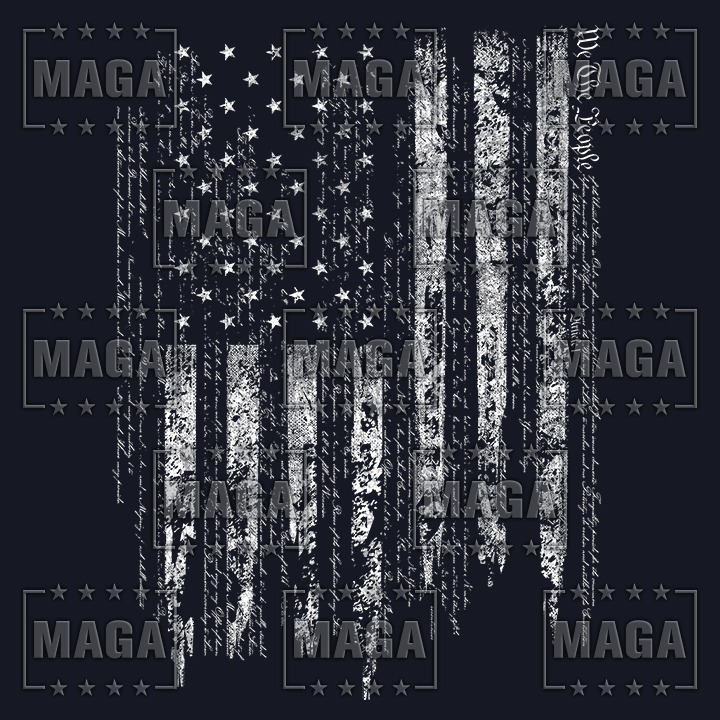 "MAGA Hat" Ladies T-Shirt (Navy) maga trump