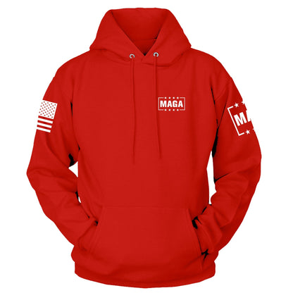MAGA King Back Print Hoodie maga trump