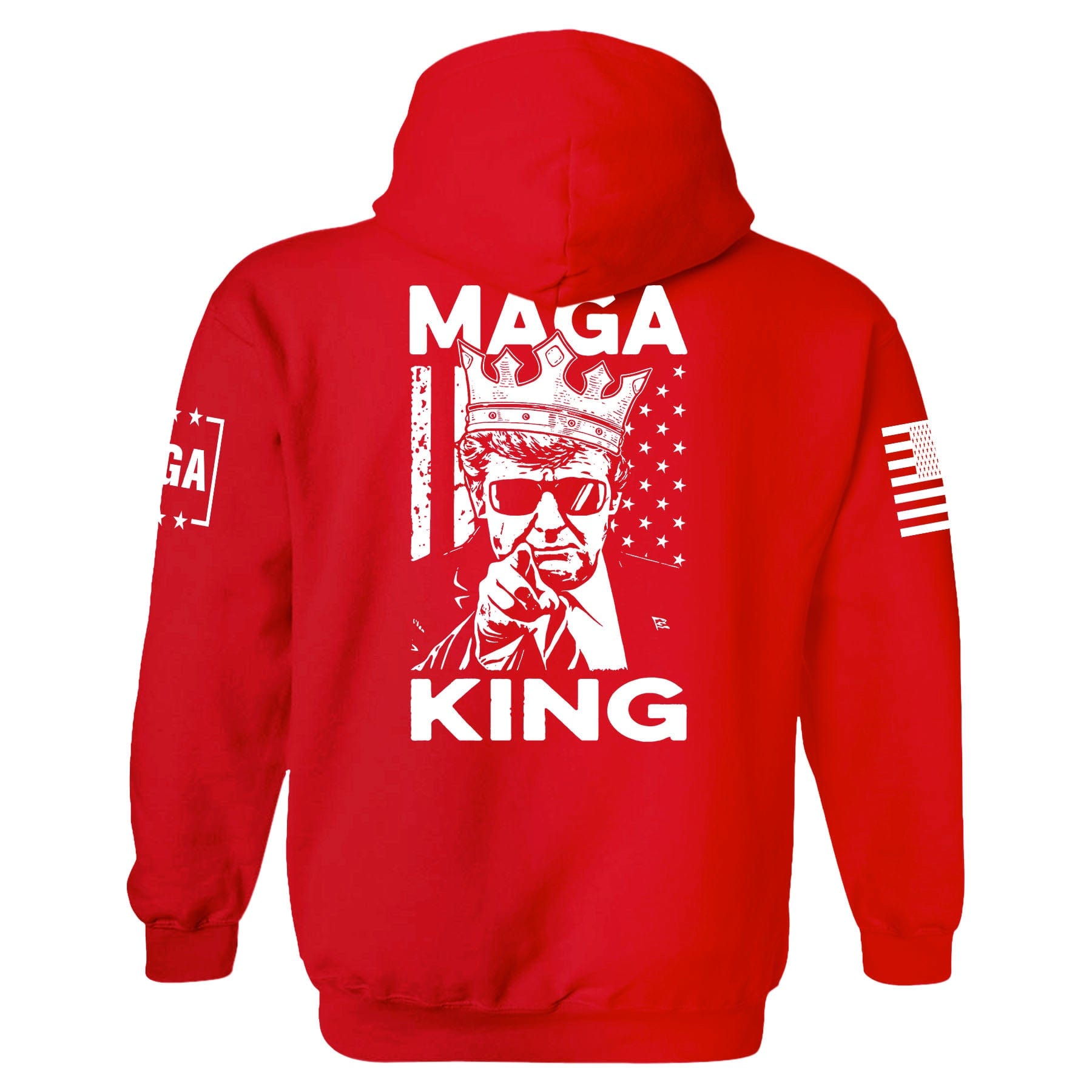 MAGA King Back Print Hoodie maga trump