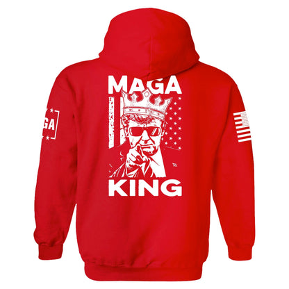 MAGA King Back Print Hoodie maga trump