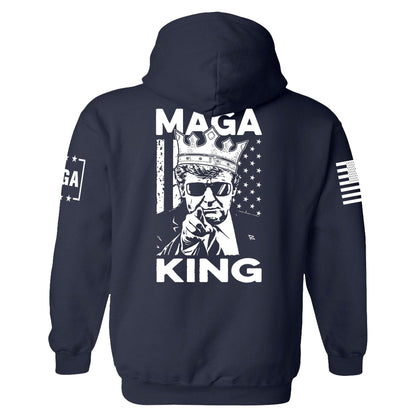 MAGA King Back Print Hoodie maga trump