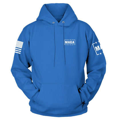 MAGA King Back Print Hoodie maga trump