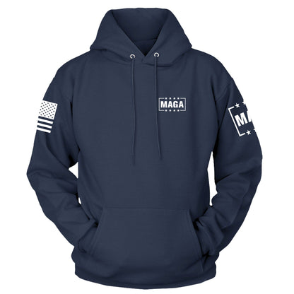MAGA King Back Print Hoodie maga trump