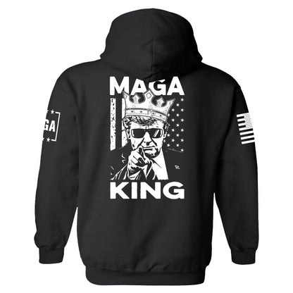 MAGA King Back Print Hoodie maga trump