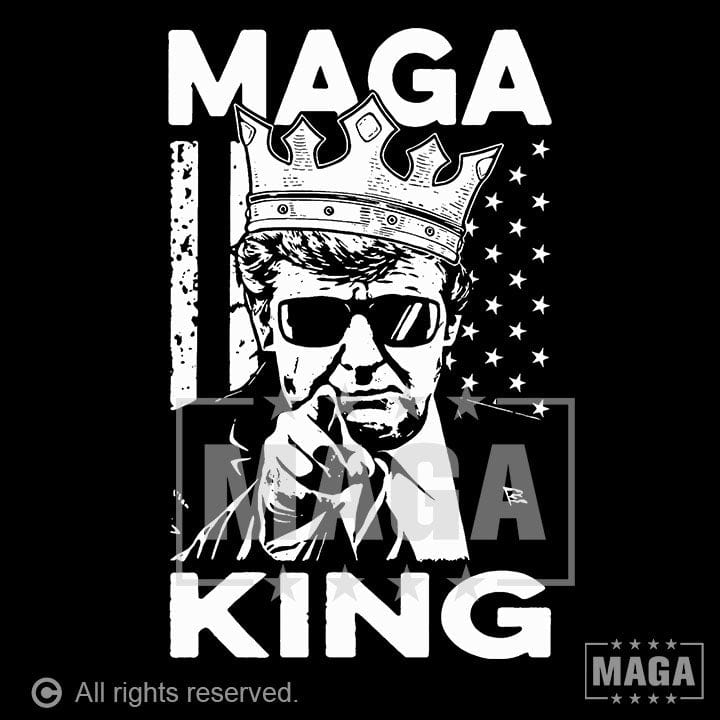 MAGA King Back Print maga trump